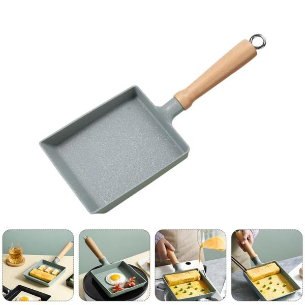 

pans 1pc non-stick fried pan omelette household frying (assorted color)