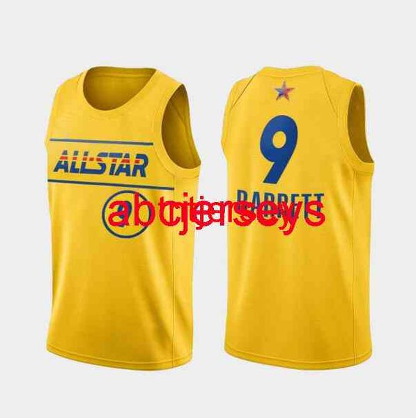 

men rj barrett world team jersey 2021 rising stars all-star gold, Black