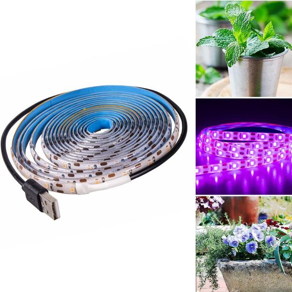 

full spectrum phyto lamp usb 5v grow light strip 0.5m 1m 2m 3m plants flowers greenhouse cultivo hydroponic strips led