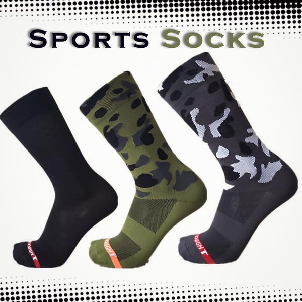 

camouflage funny socks olive green professional cozy sport jungle hiking riding/cycling sports, Black