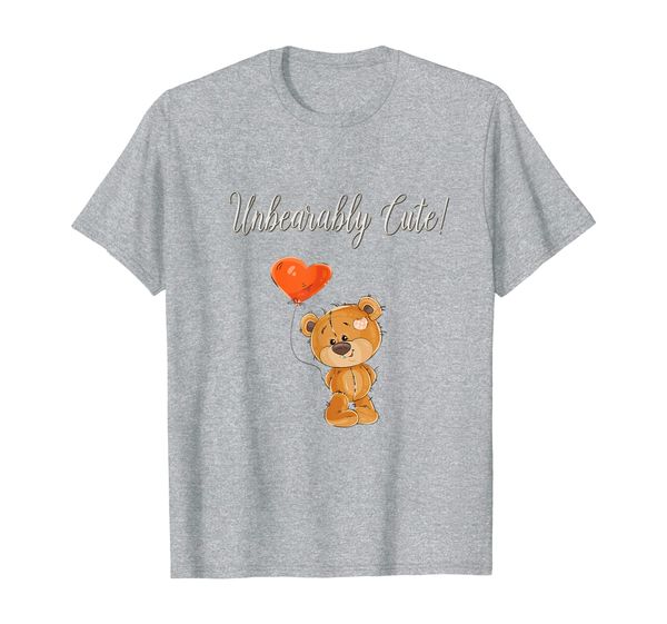 

unbearably cute teddy bear tshirt t-shirt, White;black