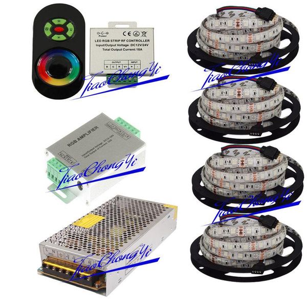 

strips 20m rgb led strip light ip65 + 18a touch controller+ 20a power