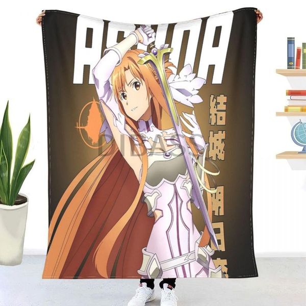

blankets sword art online - asuna throw blanket 3d printed flannel