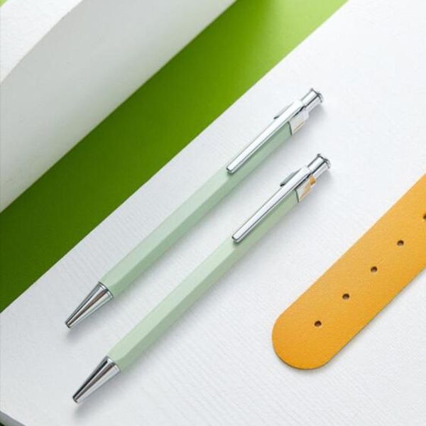 

ballpoint pens 0.5mm signature pen exquisite metal business students birthday gift school office supplies, Blue;orange