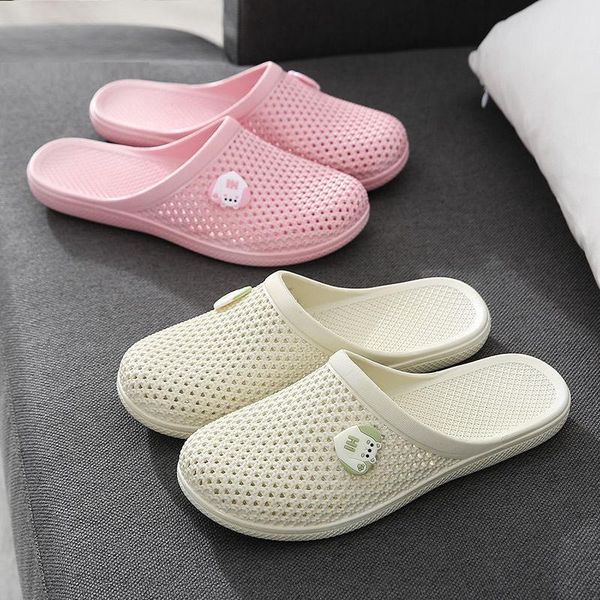 

sandals 2021 summer style and slippers, soft bottom indoor, Black
