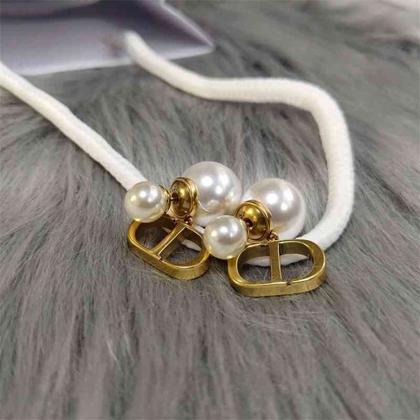

75% off outlet online family new stud size pearl letter earrings simple personality jewelry women zo45, Silver