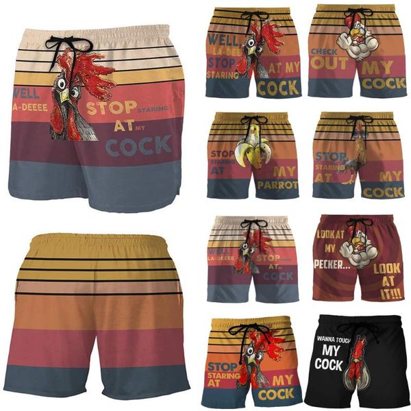 

men drawstring cock print quick dry beach swim trunks casual trouser shorts pant summer bmf88 men's, White;black