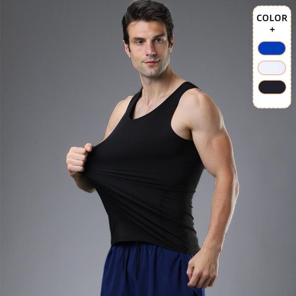 

running jerseys fitness vest men's quick-drying breathable sports summer outdoor marathon casual basketball men tank body, Black;blue