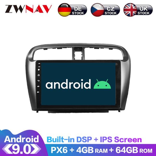 

player android 9 4+64g px6 dsp carplay radio car dvd gps navigation for mitsubishi mirage attrage 2012-2021 head unit multimedia