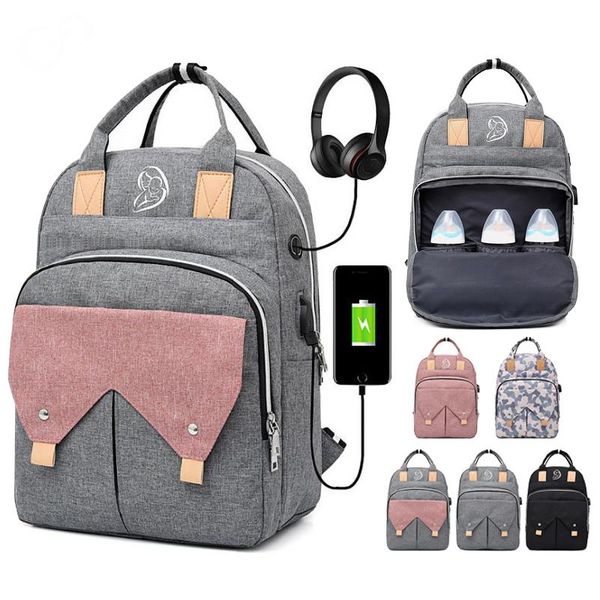 

diaper bags nappy backpack bag mummy large capacity mom baby multi-function waterproof outdoor travel for care