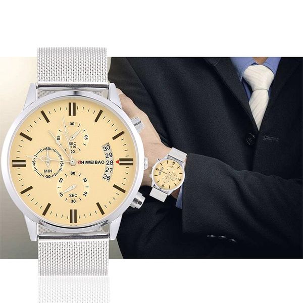 

wristwatches shiweibao 2021 luxury business watches for men waterproof date clock male casual watch quartz wrist relogio masculino, Slivery;brown