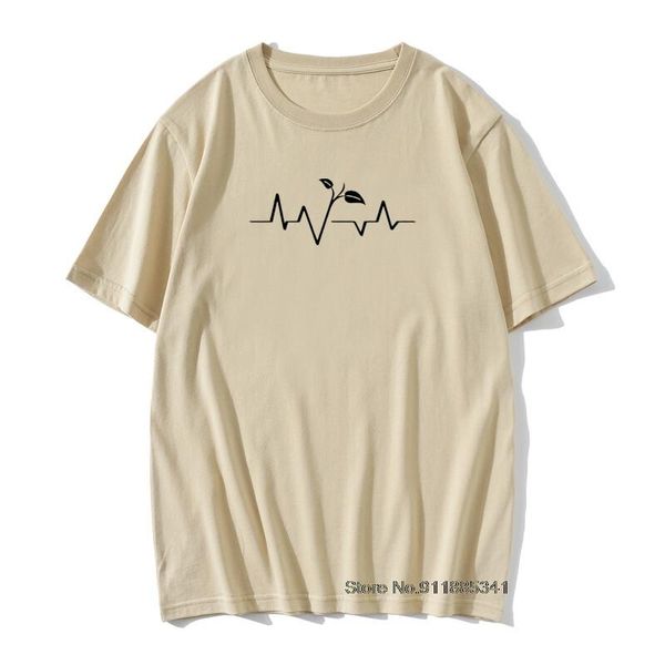 

men's t-shirts vegan heartbeat plain gift t shirt for man woman short sleeve vintage big size t-shirt summer tee team graphic, White;black