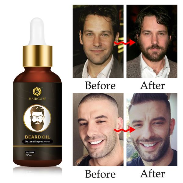 

haircube men beard growth essential oil kit nourishing enhancer beard liquid natural organic growth oil beard care product 2pcss