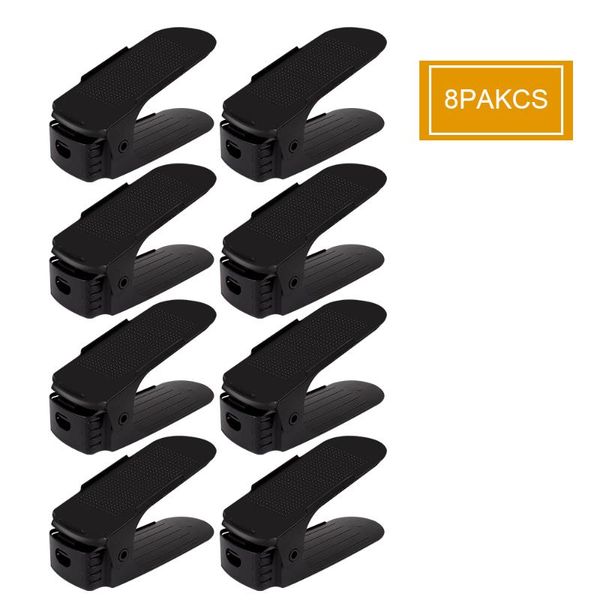 

clothing & wardrobe storage 8pcs living shoes organizers shoebox stand shelf adjustab double shoe organizer modern cleaning rack plastic