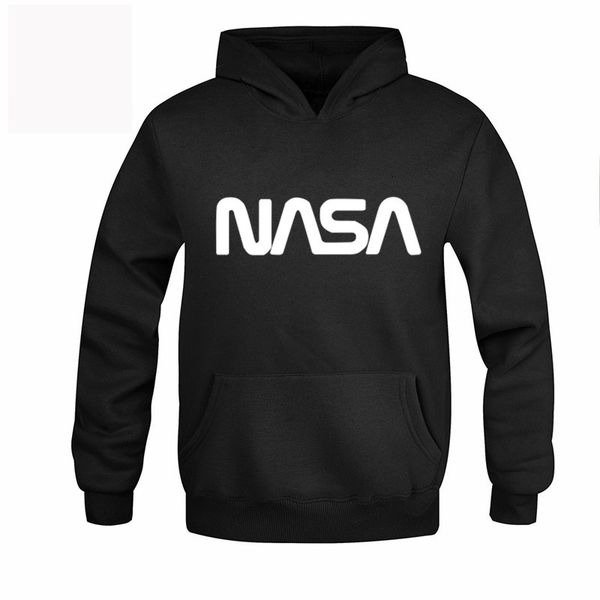 

nasa printed men's fashion hoodie, Black