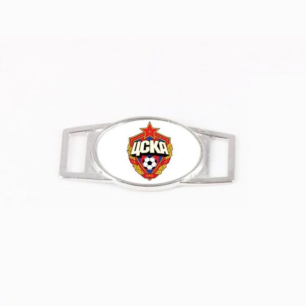 

charms cska moscow football soccer team jewelry shoelace for sneaker buckle bracelets decorations accessories logo drop, Bronze;silver