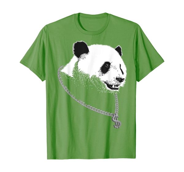 

Gangster Panda Silver Chain | Cool Bear Cat Funny Gift T-Shirt, Mainly pictures
