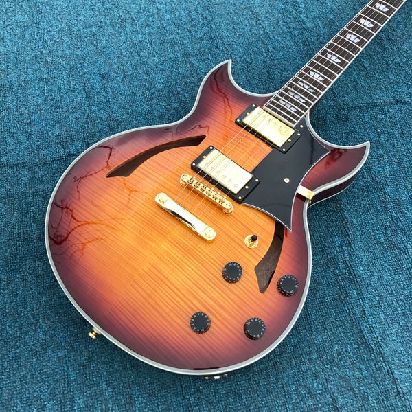 

oem jazz electric guitar, gold hardware, hollow delivery