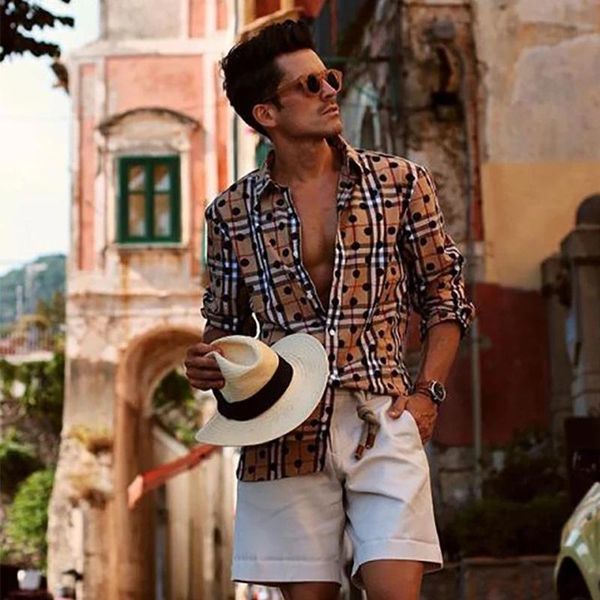 

men's long-sleeved shirt, fashion all-match casual jacket shirts, White;black