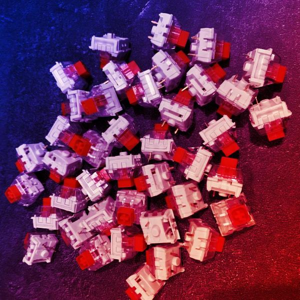 

keyboards general mechanical keyboard shaft switch replaceable brown black red blueswitch 200pcs