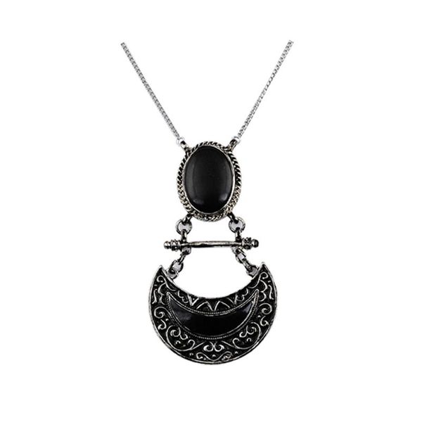 

pendant necklaces vintage long necklace environmentally friendly for women, Silver