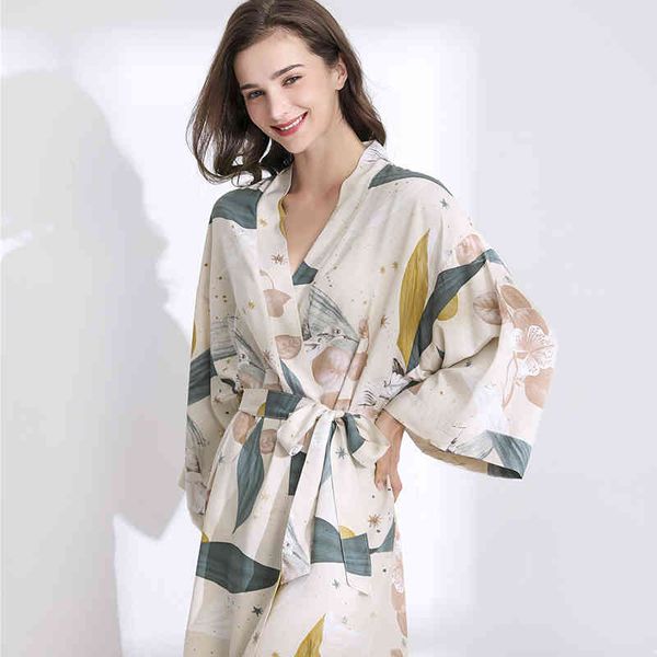 

sleepwear sleepwear robe spring viscose women nightgown flower printed long-sleeve pajamas bathrobe for female rjdf 16m9, Black;brown