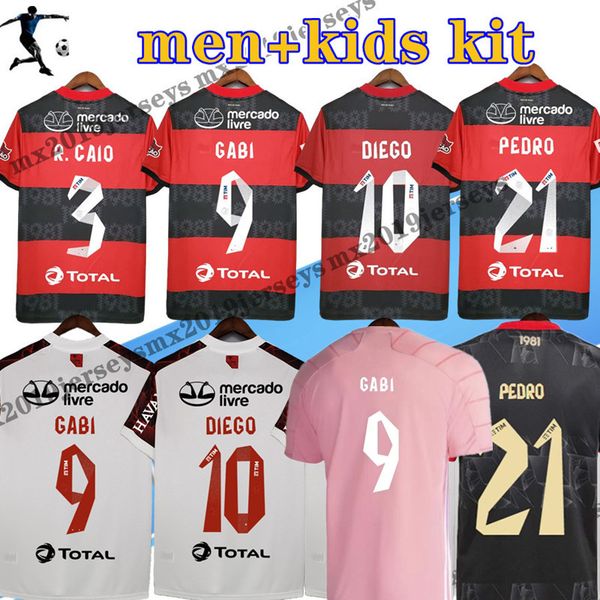 

s-3xl 2021 2022 flamengo soccer jerseys flamenco camisetas de fÃºtbol gabriel b. diego 21 22 pedro gerson men kids women football shirt, Black;yellow