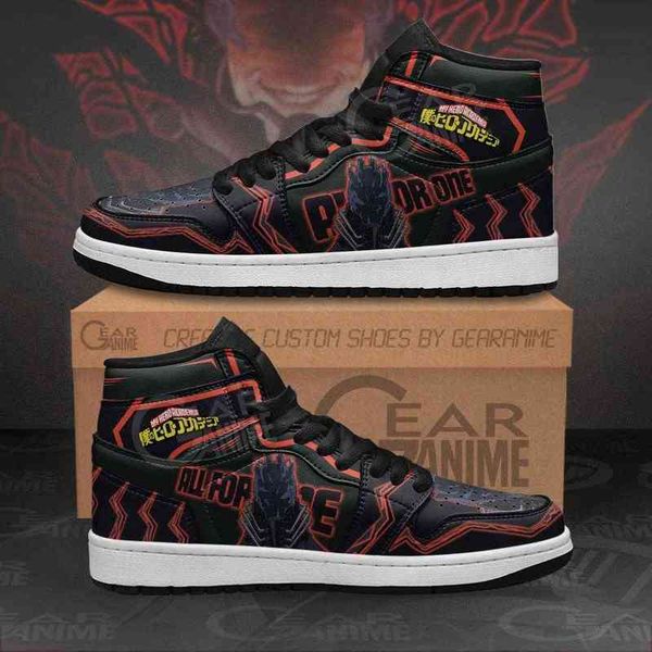 

all for one sneakers my hero academia anime sho, Black