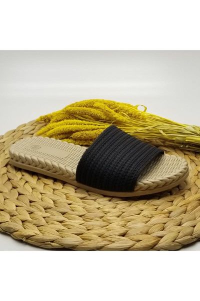 

slippers women's black soft outsole mesh 750