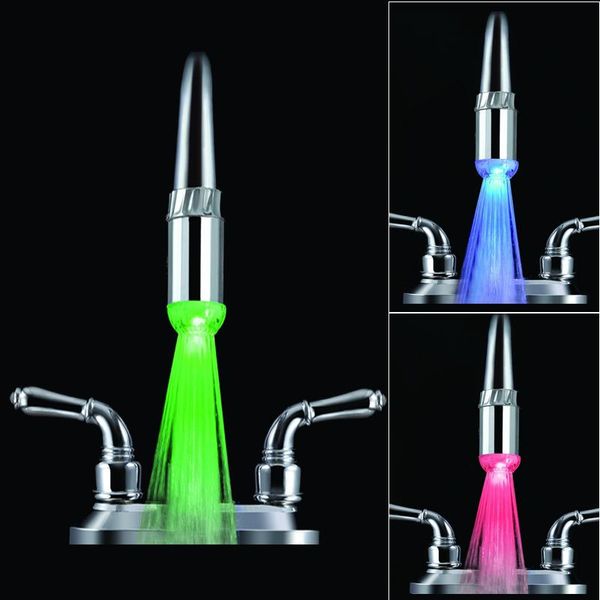 

kitchen faucets 5.5cmx2.8cm abs led water faucet stream light bathroom shower tap temperature change color nozzle