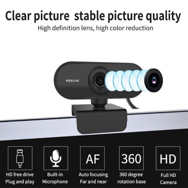 

webcams d57d 2k computer high definition webcam usb drive deskwebcamera built-in microphone 180Â°rotatable cameras