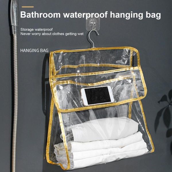 

storage bags waterproof bag foldable pvc hanging design anti-scratch pouch for home
