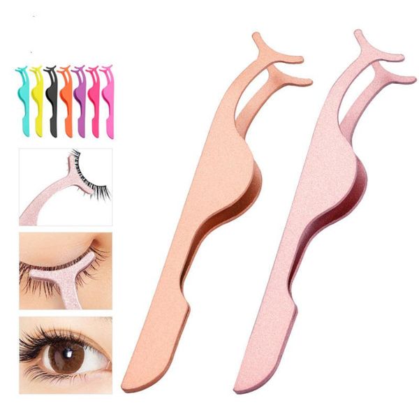 

eyebrow tools & stencils stainless steel eyelash tweezer flase transplanting nipper assistant face beauty e1167