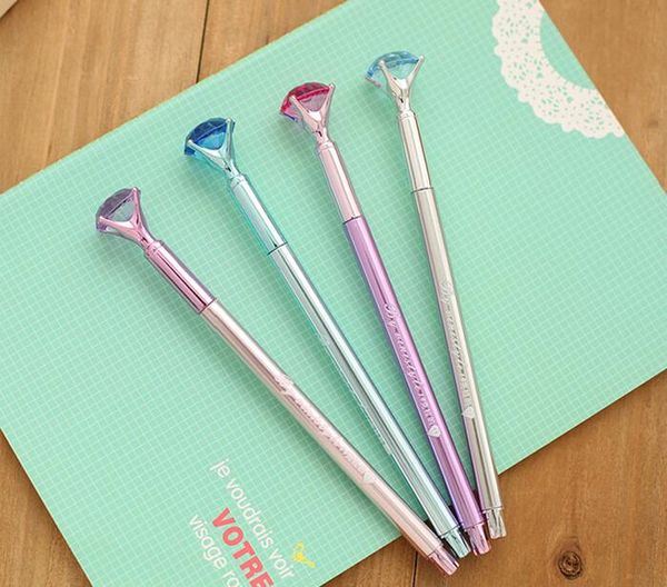 

gel pens 1pcs korea creative stationery 0.5mm colour diamond head ink pen cute