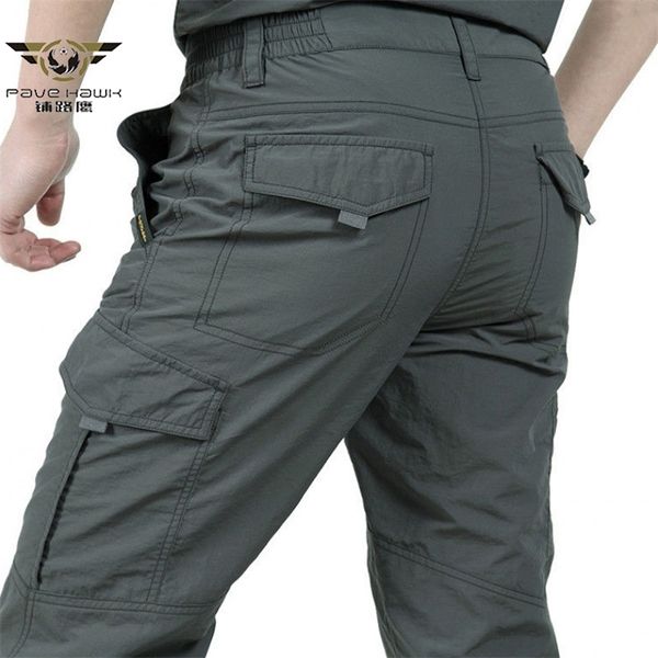 Pantaloni cargo tattici da uomo Pantaloni casual traspiranti leggeri impermeabili Quick Dry Pantaloni estivi stile militare militare 4XL 210930