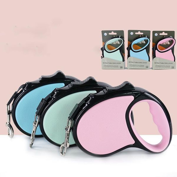 

dog collars & leashes automatic leash pet traction rope retractable nylon cat lead walking running puppy accessories harness collar dogs rop