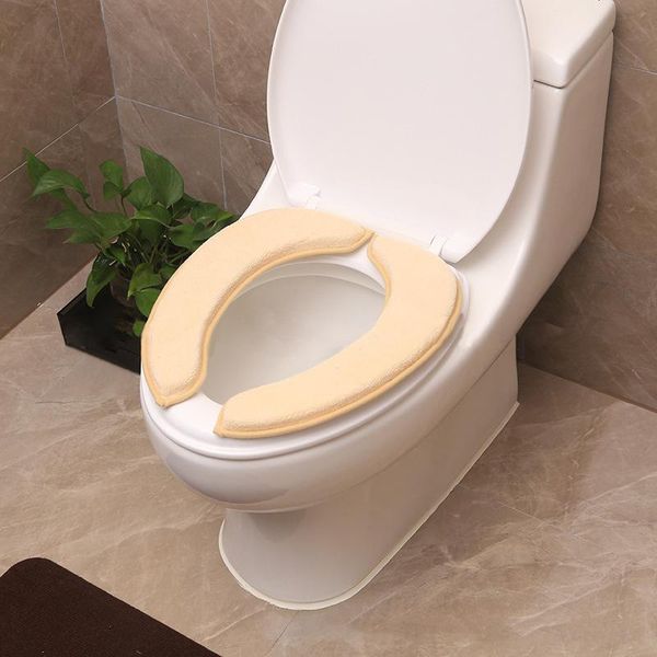 

cushion/decorative pillow 1pair 40x17cm useful portable warm plush paste toilet mat bathroom stickers travel pad accessories