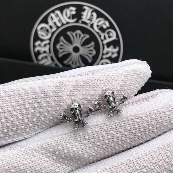 

925 pure sier ch crosin cross original ear plug earrings for men and women, Silver