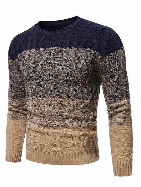 

men color block cable knit sweater w9dr#, White;black