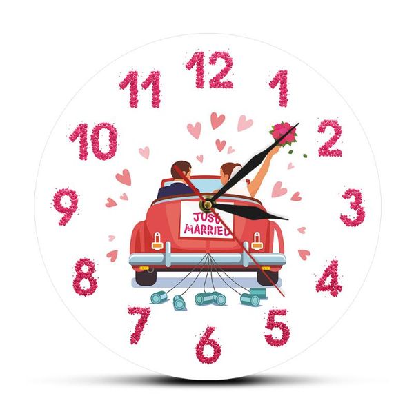 

personalized mr. mrs. names wedding wall clock just married custom watch home decor anniversary engagement gift for couple clocks