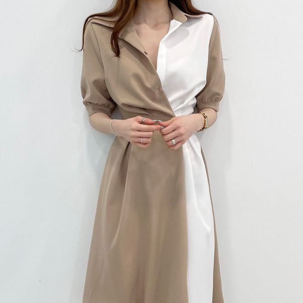 

casual dresses elegant light summer dresses, women's clothes, casual, korean, chic, fitting, patchwork french fashion, vintage, one pie, Black;gray