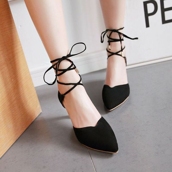 

2021 cross-straps european american stiletto pointed sandals womens shoes 1, Black