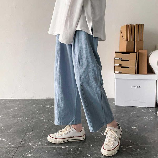 

men's pants ruffian korean fashion casual, Black