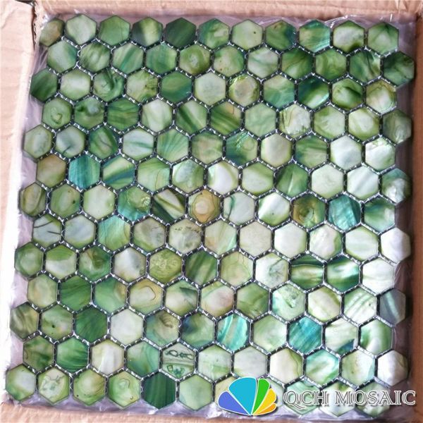 

wallpapers freshwater shell mother of pearl mosaic tile for kitchen backsplash and bathroom wall green color hexagon style