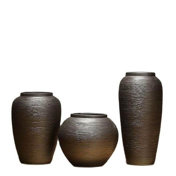 

vases jingdezhen ceramic vase retro large luxury nordic home decoration creative modern decor living room