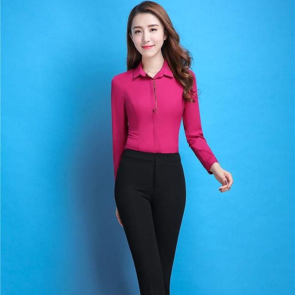 

plus size uniform styles female pantsuits with 2 piece and pants for ladies suits business women work wear women's two, White