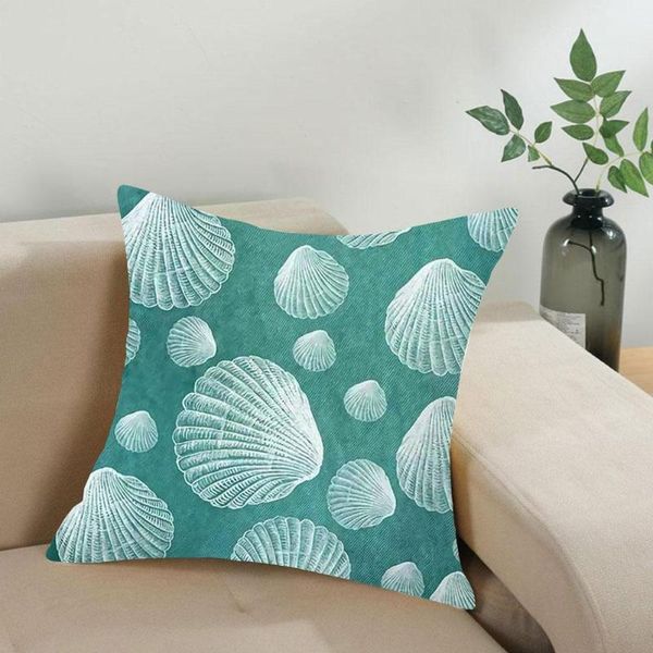 

pillow case single side peach skin deep sea printing sofa home 45*45cm y6m0 pillowcase modern d0w8
