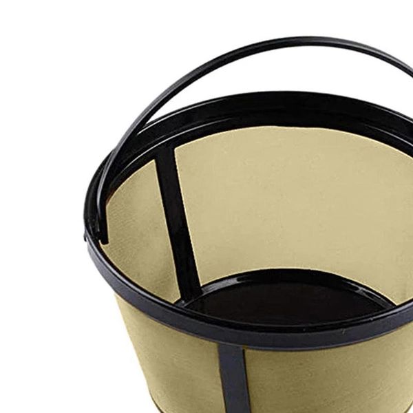 

coffee filters practical convenient durable simple strainer corrosion-resistant sturdy golden stainless steel filter for machine