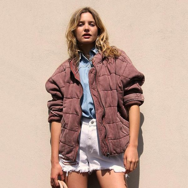 

women's jackets agong casual solid women fashion loose soft coats elegant pockets batwing sleeve female ladies gi, Black;brown