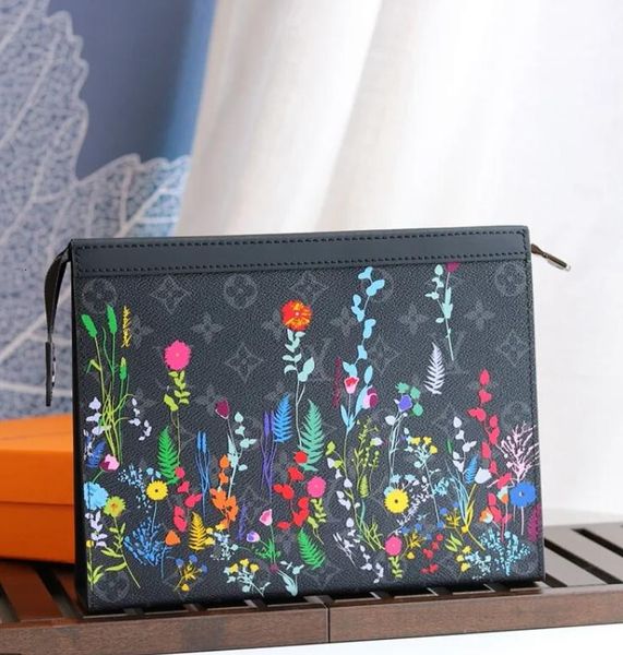 

card leather chain brand purse tough designer long wallets luxury wallet pouches key m61692 holders cases handbag clutches with, Black;red